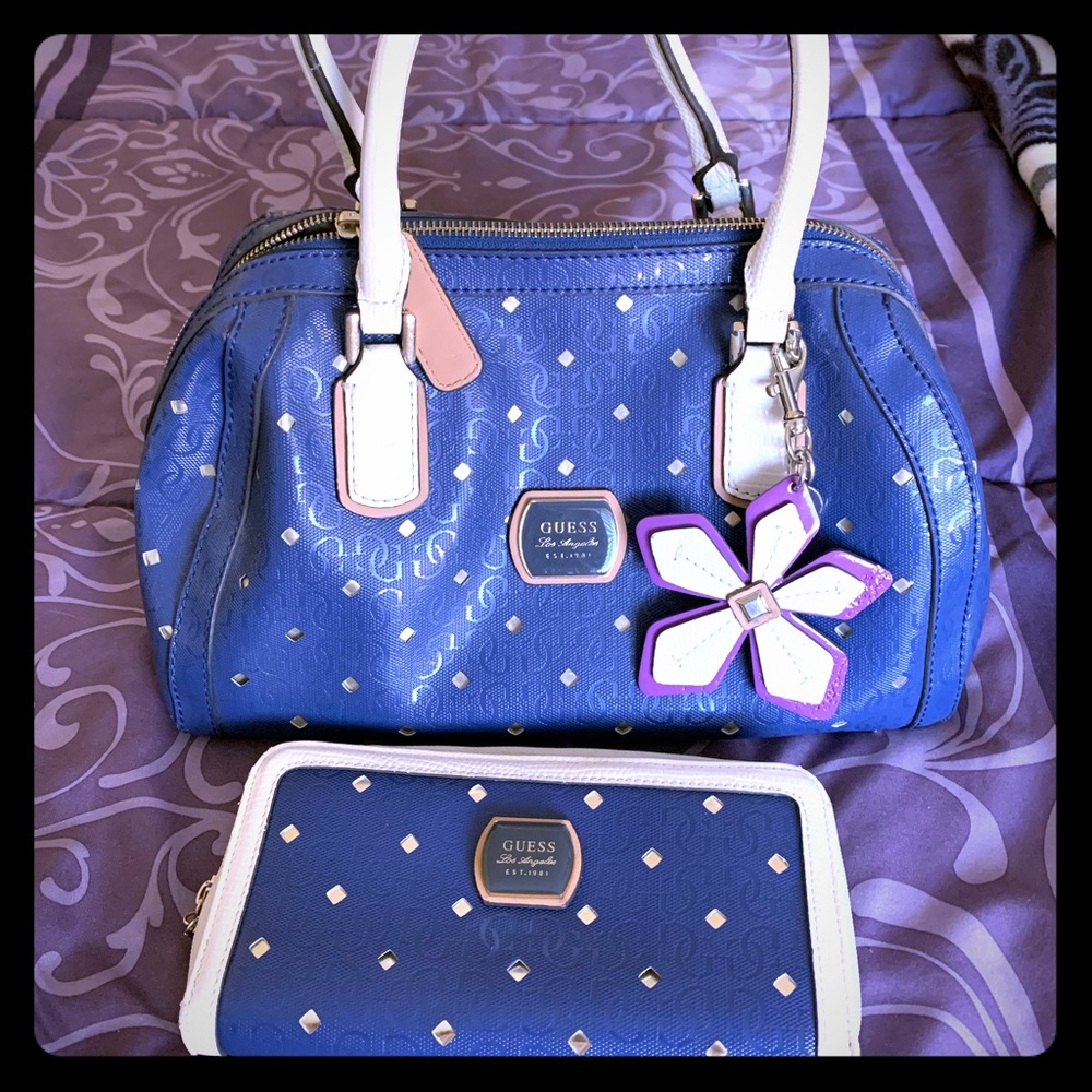 Guess Preston Satchel with Matching Wallet